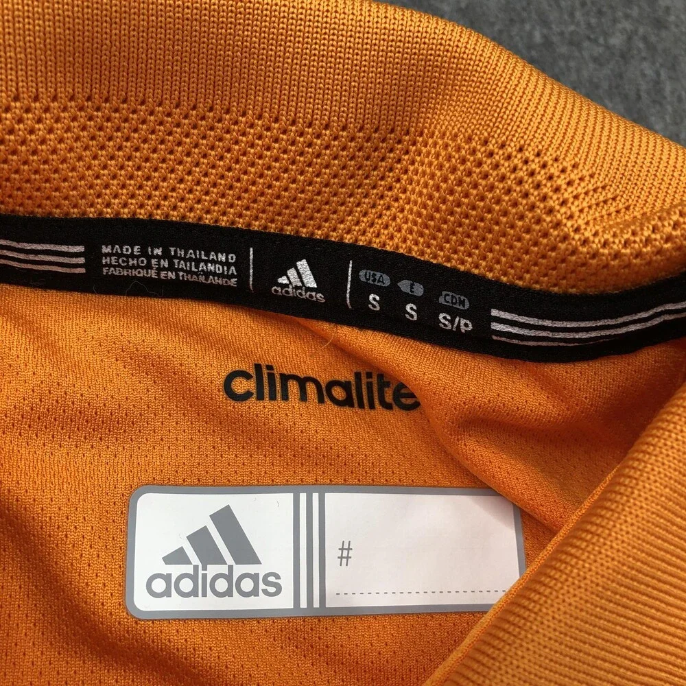 Tennessee Volunteers Polo Shirt Mens Small Orange NCAA Football Adidas Climalite